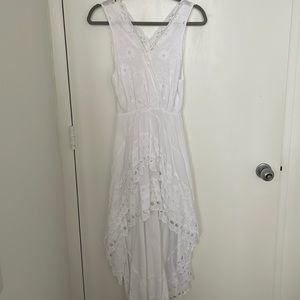 White summer dress - One Size (S/M)